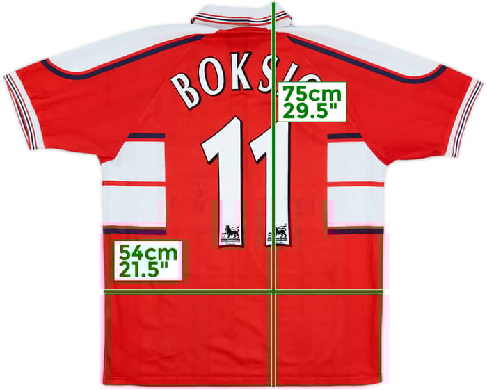 2000-01 Middlesbrough Home Shirt Boksic #11 - 8/10 - (L)