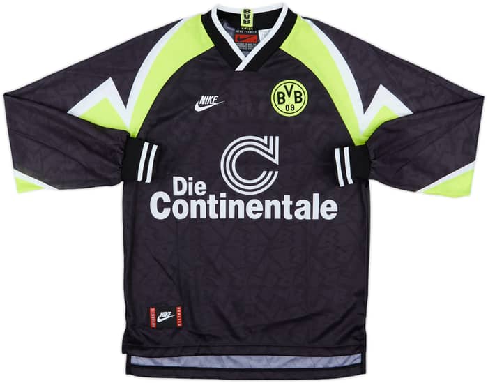 1995-96 Borussia Dortmund Away L/S Shirt - 8/10 - (S)