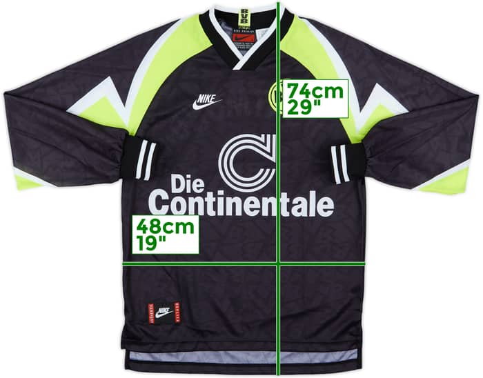 1995-96 Borussia Dortmund Away L/S Shirt - 8/10 - (S)