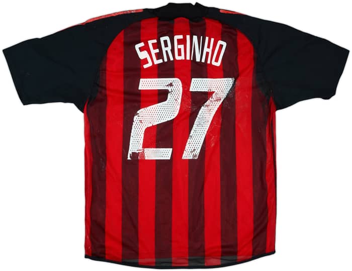 2002-03 AC Milan Match Issue Home Shirt Serginho #27