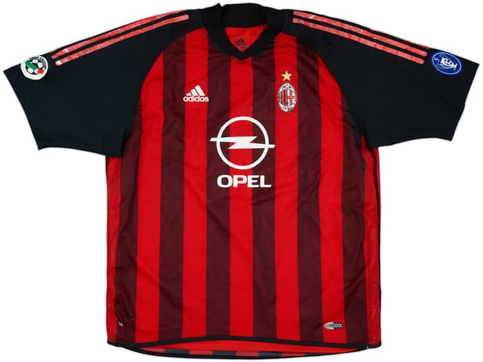 2002-03 AC Milan Match Issue Home Shirt Serginho #27