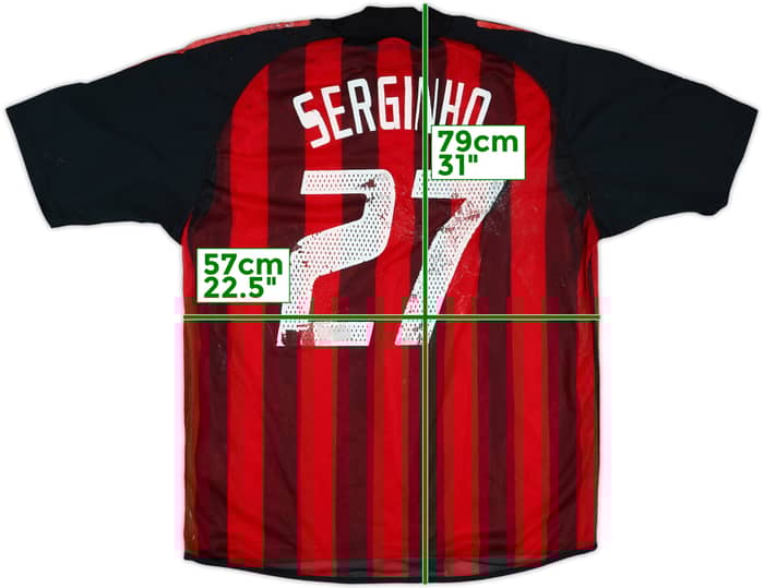2002-03 AC Milan Match Issue Home Shirt Serginho #27