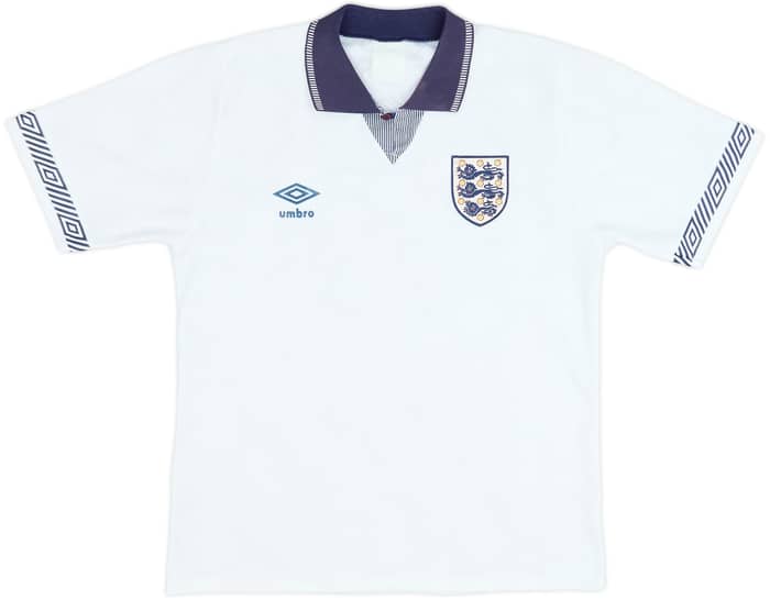 1990-92 England Home Shirt - 8/10 - (S)