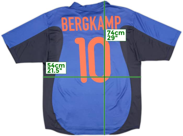 2000-02 Netherlands Away Shirt Bergkamp #10 - 8/10 - (M)