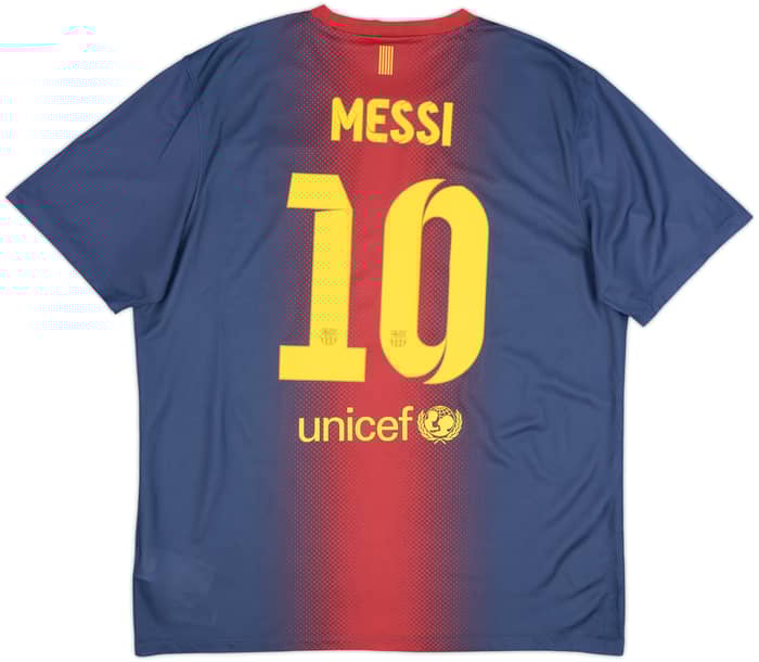 Camiseta de local básica del Barcelona 2012-13 Messi #10 - 9/10 - (XL)