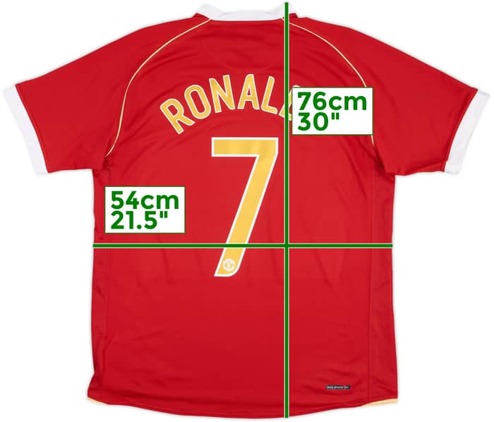 2006-07 Manchester United Home Shirt Ronaldo #7 - 5/10 - (L)