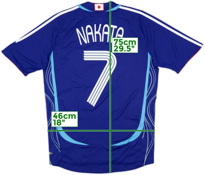 2006-08 Japan Home Shirt Nakata #7 - 8/10 - (S)