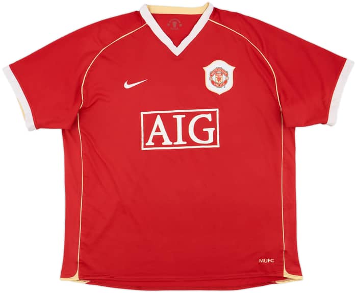 2006-07 Manchester United Home Shirt Solskjaer #20 - 5/10 - (XL)