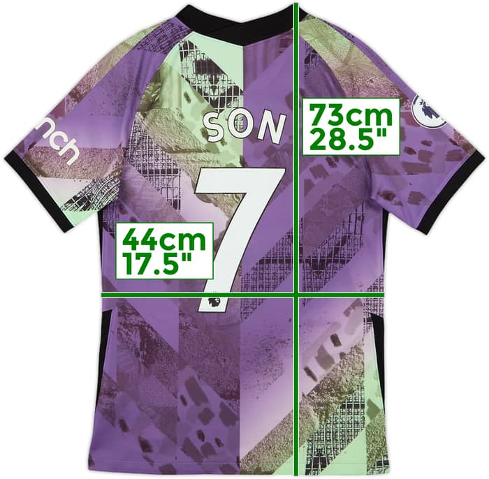 2021-22 Tottenham Third Shirt Son #7 - 8/10 - (S)