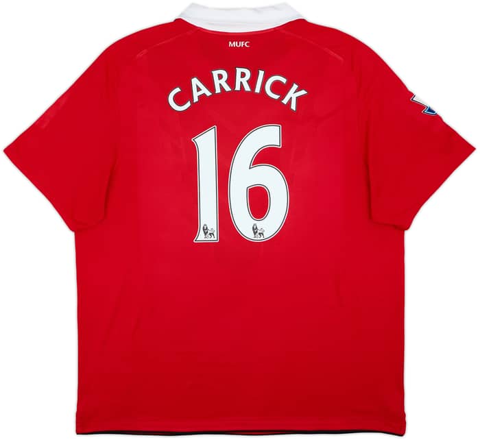 2010-11 Manchester United Home Shirt Carrick #16 - 8/10 - (XXL)