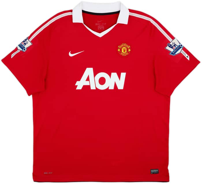 2010-11 Manchester United Home Shirt Carrick #16 - 8/10 - (XXL)