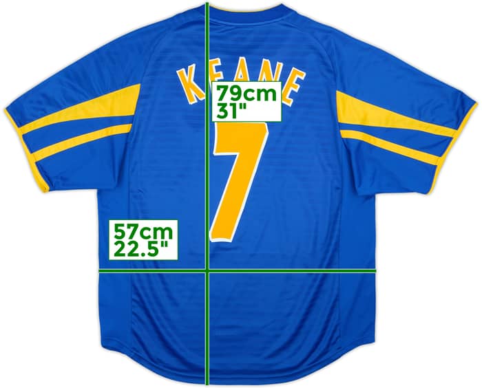 2001-03 Leeds United Away Shirt Keane #7 - 9/10 - (L)