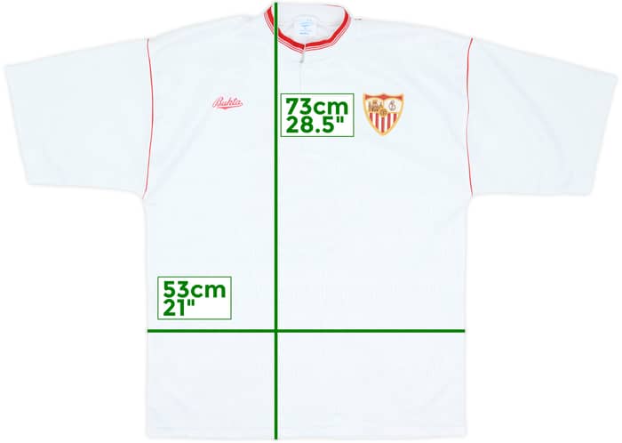1990-92 Sevilla Home Shirt #3 - 9/10 - (L)