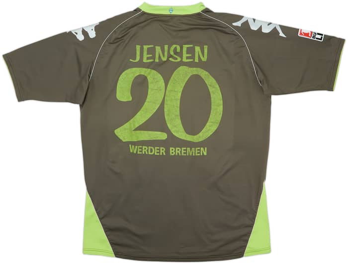 2007-08 Werder Bremen Away Shirt Jensen #20 - 6/10 - (XXL)