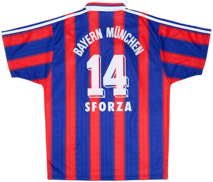 1995-97 Bayern Munich Home Shirt Sforza #14 - 8/10 - (M)