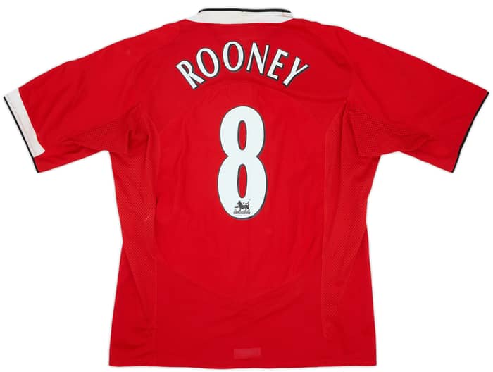 2004-06 Manchester United Home Shirt Rooney #8 - 8/10 - (L)