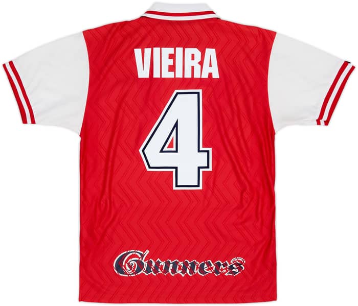 1996-98 Arsenal Home Shirt Vieira #4 - 8/10 - (M)