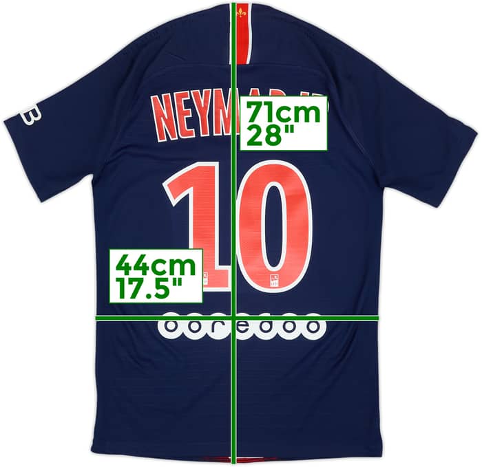 2018-19 Paris Saint-Germain Authentic Home Shirt Neymar Jr #10 - 7/10 - (S)