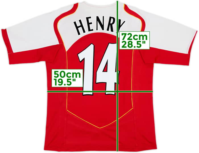 2004-05 Arsenal Home Shirt Henry #14 - 9/10 - (M)