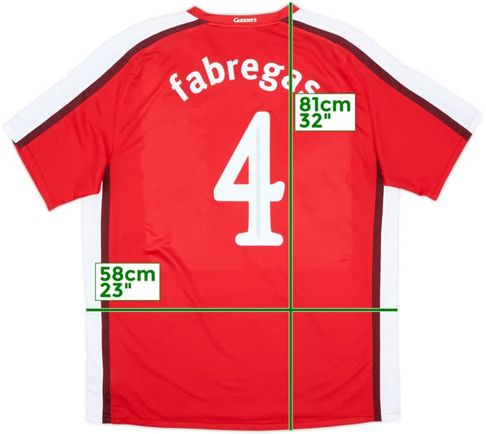 2008-10 Arsenal Home Shirt Fabregas #4 - 6/10 - (XL)