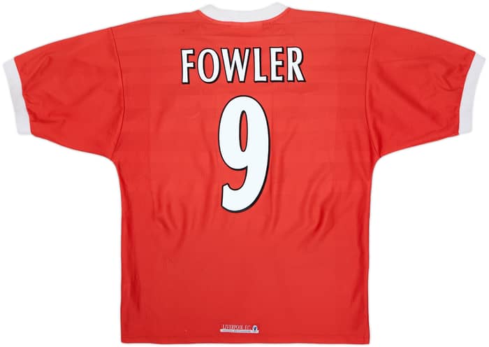 1998-00 Liverpool Home Shirt Fowler #9 - 6/10 - (L)