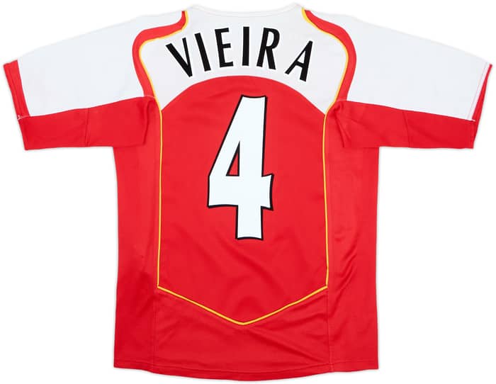 2004-05 Arsenal Home Shirt Vieira #4 - 8/10 - (15-16 Years)