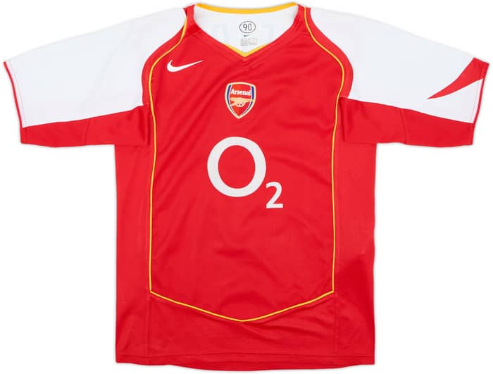 2004-05 Arsenal Home Shirt Vieira #4 - 8/10 - (15-16 Years)