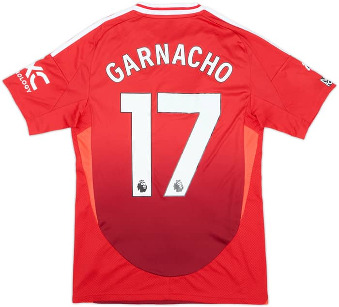 2024-25 Manchester United Home Shirt Garnacho #17 - 9/10 - (S)