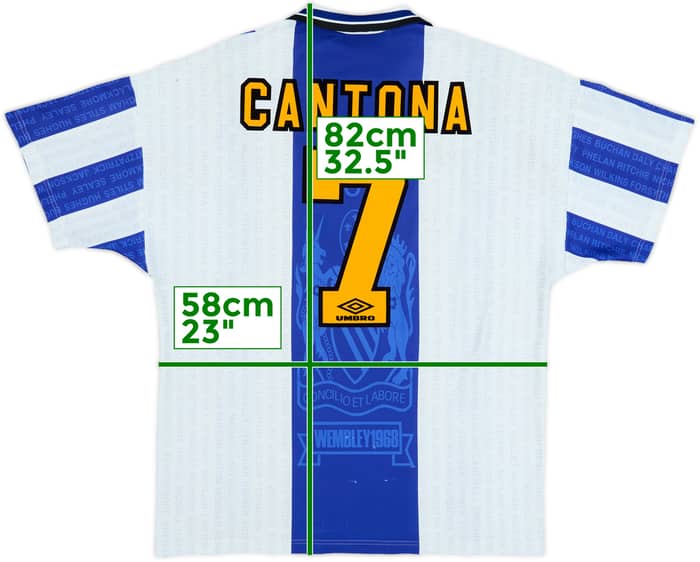 1994-96 Manchester United Third Shirt Cantona #7 - 5/10 - (XL)