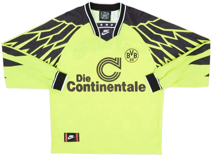 1994-95 Borussia Dortmund Home L/S Shirt - 8/10 - (M)