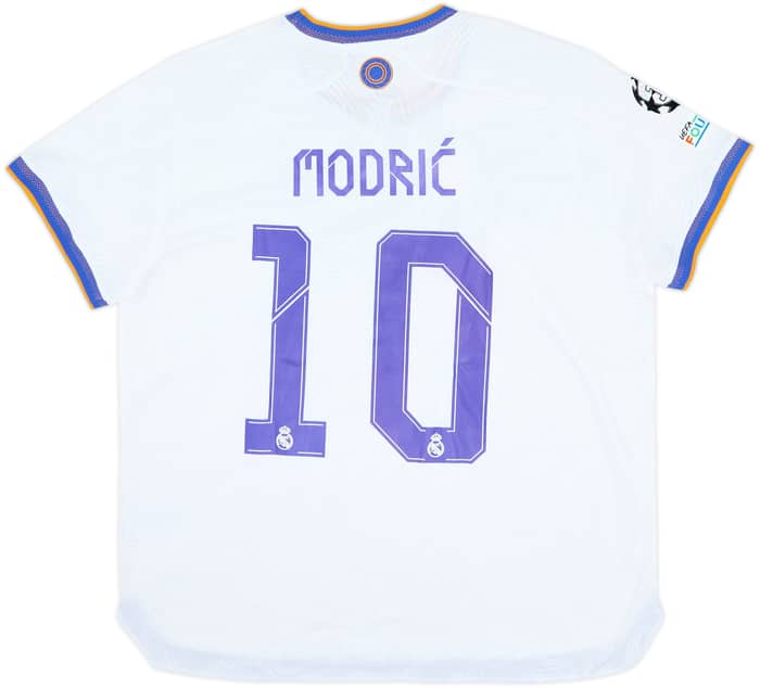 2021-22 Real Madrid Authentic Home Shirt Modric #10 (Women's XXL)