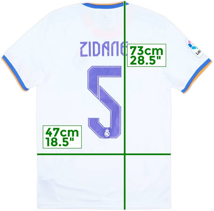 2021-22 Real Madrid Home Shirt Zidane #5 (S)