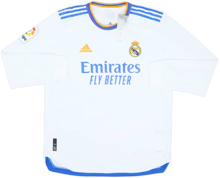2021-22 Real Madrid Authentic Home L/S Shirt Isco #22 (L)