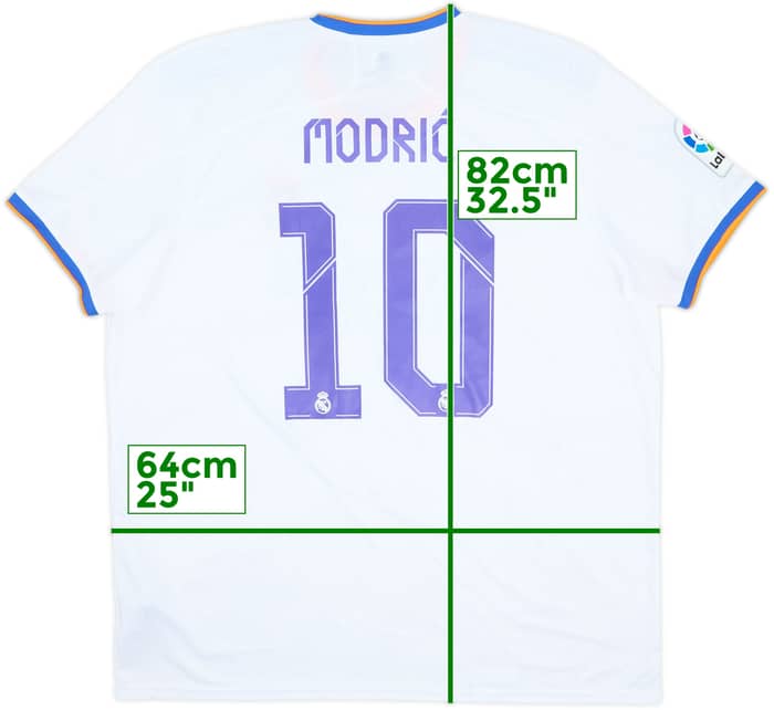 2021-22 Real Madrid Home Shirt Modric #10 (XXL)