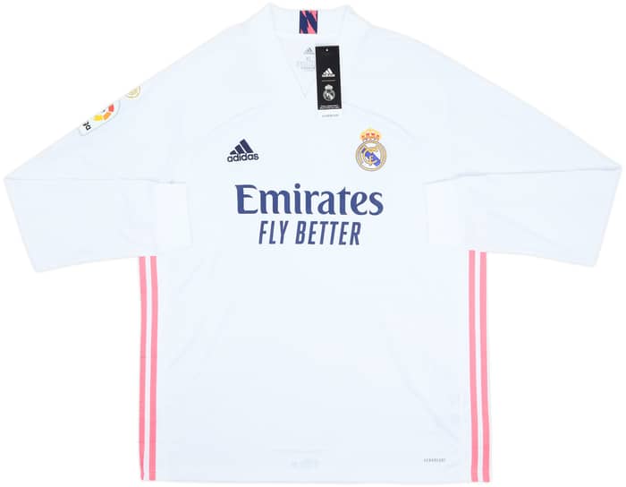 2020-21 Real Madrid Home L/S Shirt Sergio Ramos #4 (XL)