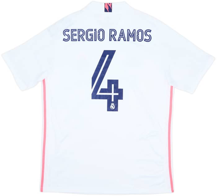 2020-21 Real Madrid Home Shirt Sergio Ramos #4 (L)