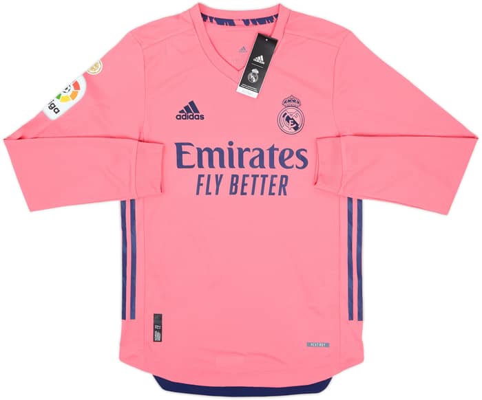 2020-21 Real Madrid Authentic Away L/S Shirt Sergio Ramos #4 (S)