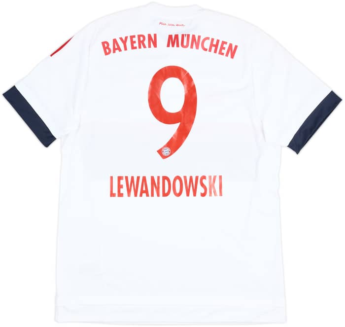 2015-16 Bayern Munich Away Shirt Lewandowski #9 - 9/10 - (L)
