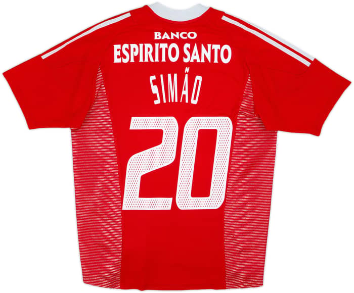 2002-03 Benfica Home Shirt Simao #20 - 8/10 - (M)
