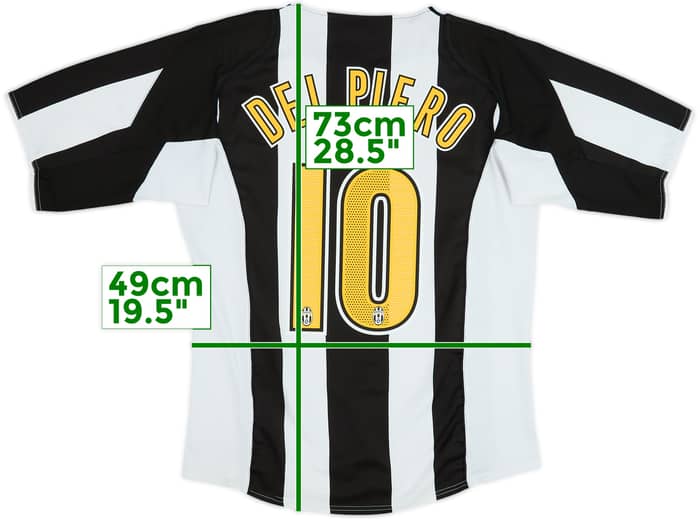 2004-05 Juventus Home Shirt Del Piero #10 - 6/10 - (M)