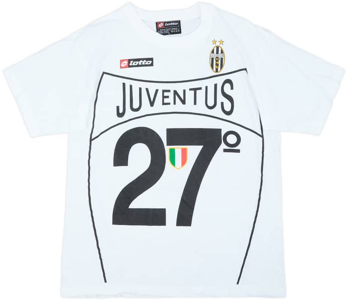 2002-03 Juventus Lotto 'Campioni D'Italia 2003' Graphic Tee - 8/10 - (XL)