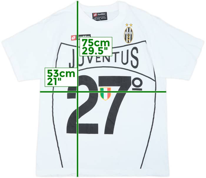 2002-03 Juventus Lotto 'Campioni D'Italia 2003' Graphic Tee - 8/10 - (XL)