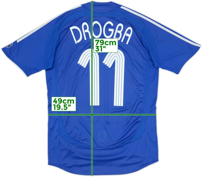 2006-08 Chelsea Home Shirt Drogba #11 - 5/10 - (M)