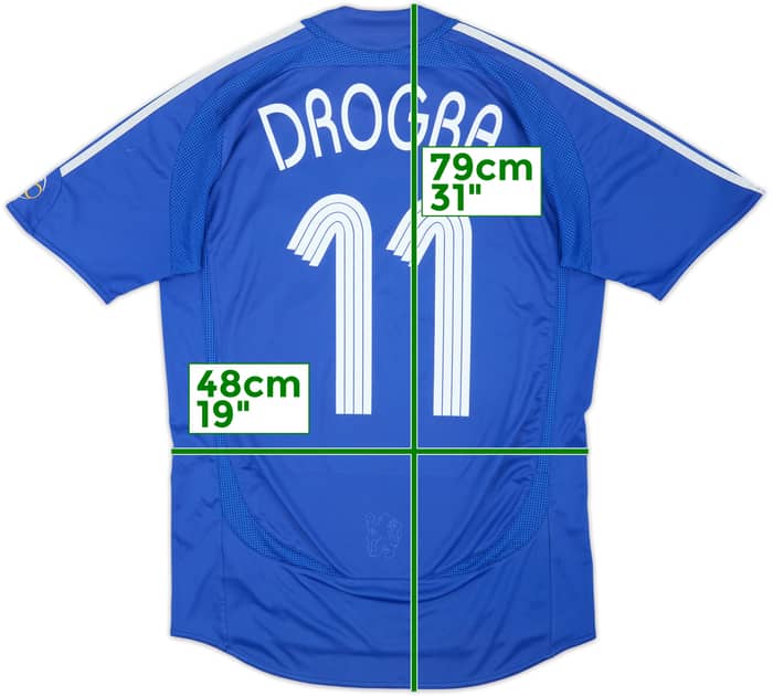 2006-08 Chelsea Home Shirt Drogba #11 - 5/10 - (M)