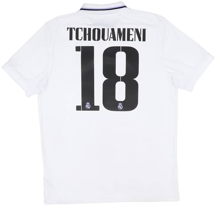 2022-23 Real Madrid Home Shirt Tchouameni #18 - 8/10 - (L)