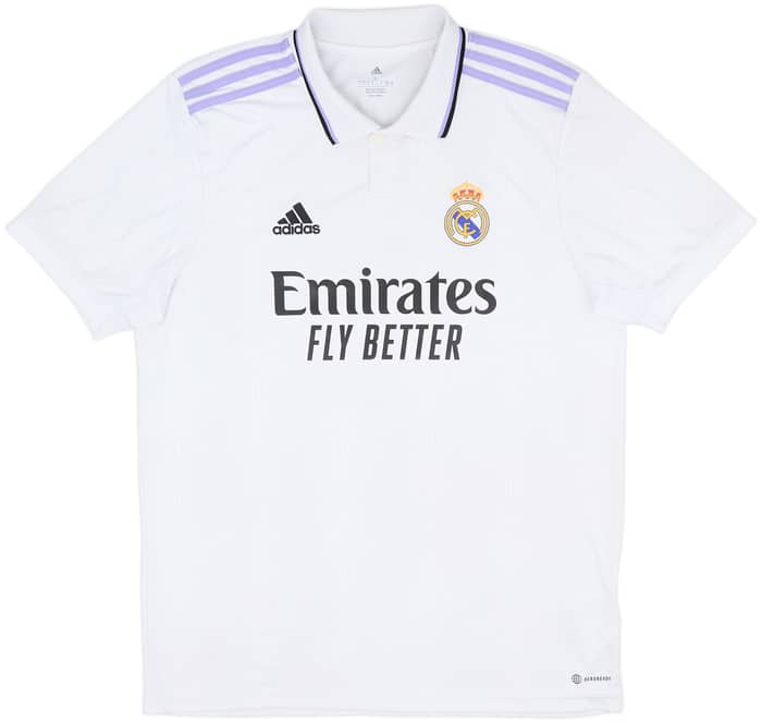 2022-23 Real Madrid Home Shirt Tchouameni #18 - 8/10 - (L)