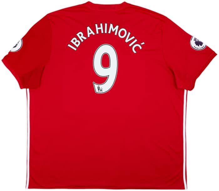 2016-17 Manchester United Home Shirt Ibrahimovic #9 - 7/10 - (4XL)