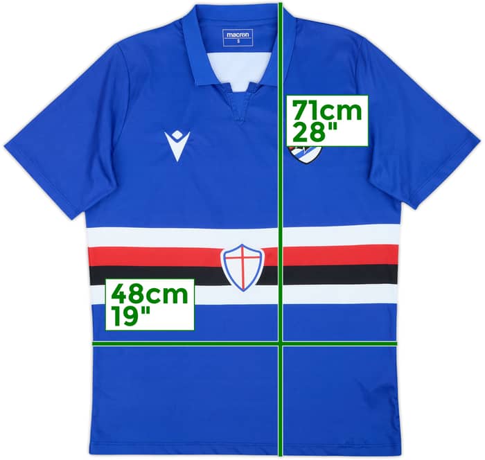 2020-21 Sampdoria Home Shirt - 10/10 - (S)