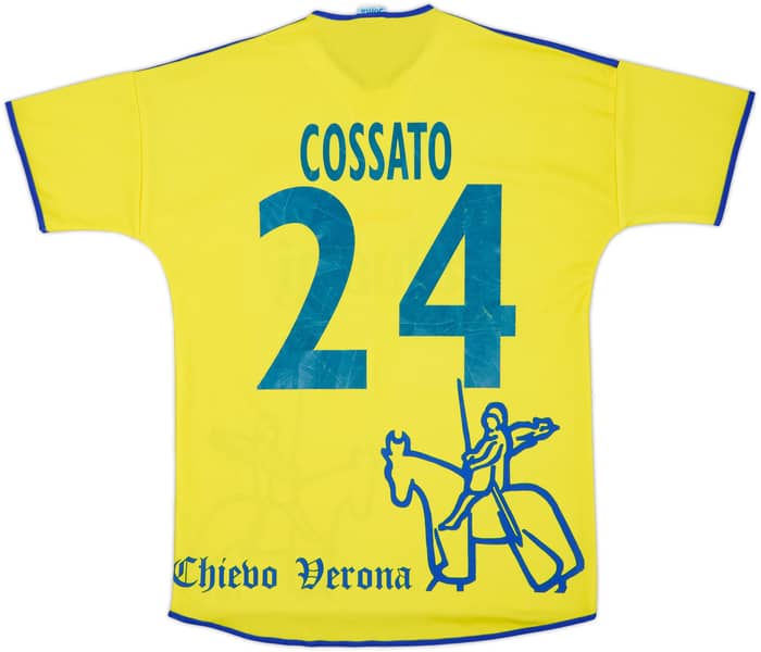 2001-02 Chievo Verona Home Shirt Cossato #24 - 6/10 - (XS)