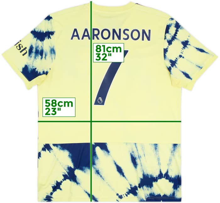 2022-23 Leeds Away Shirt Aaronson #7 - 9/10 - (XL)